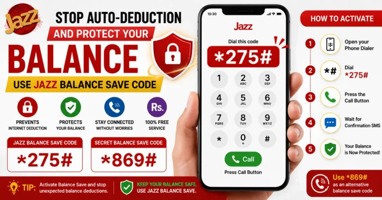 Jazz Balance Save Code – How to Save Balance 2026