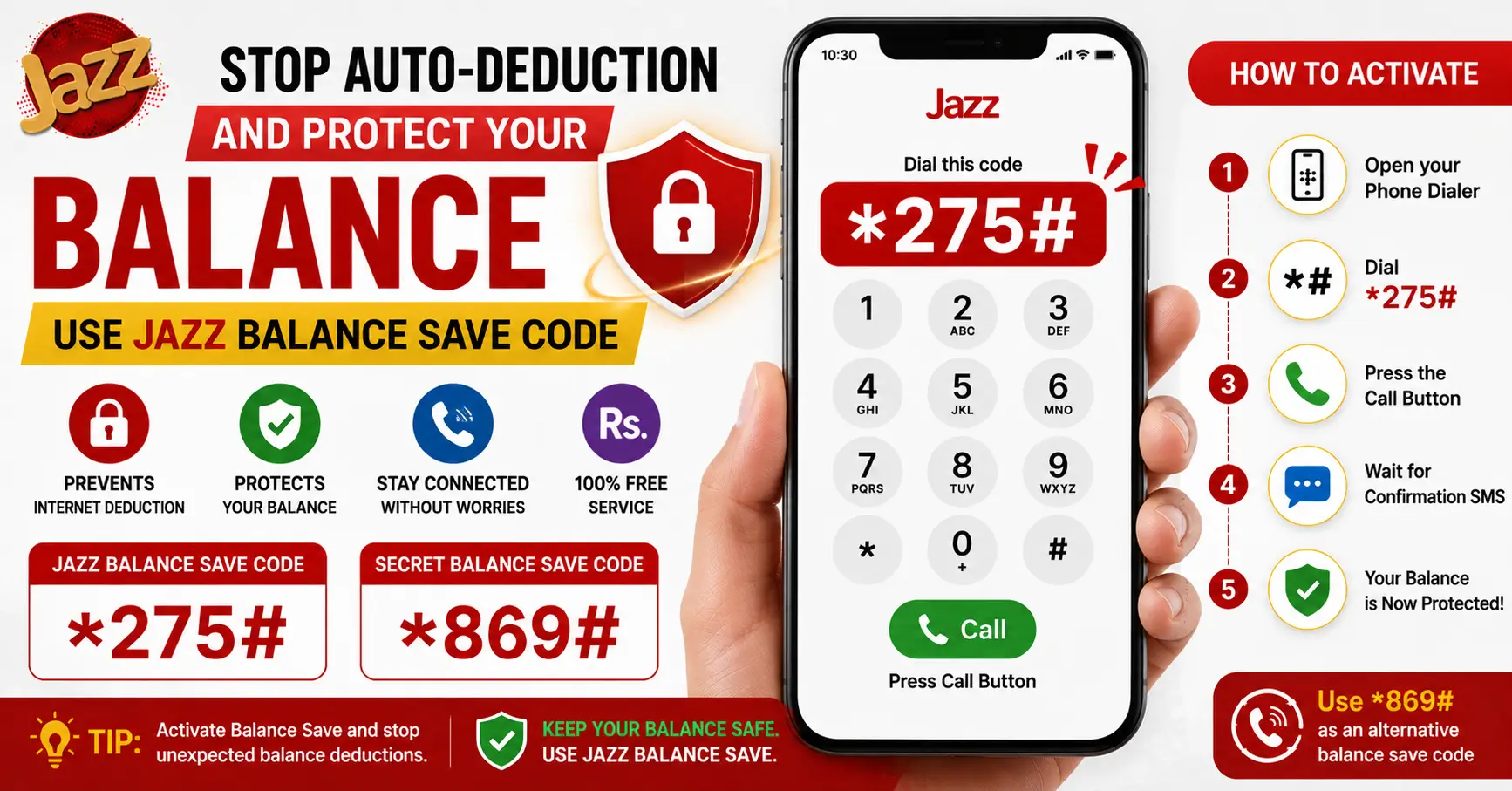 Jazz Balance Save Code – How to Save Balance 2026