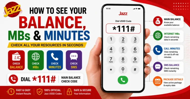 How to Check Jazz Balance, MBs & Remaining Minutes (2026 Guide)