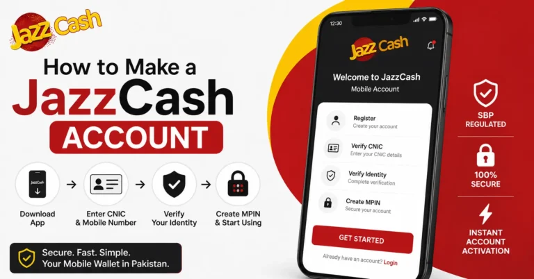 How to Make JazzCash Account – 2026 Guide