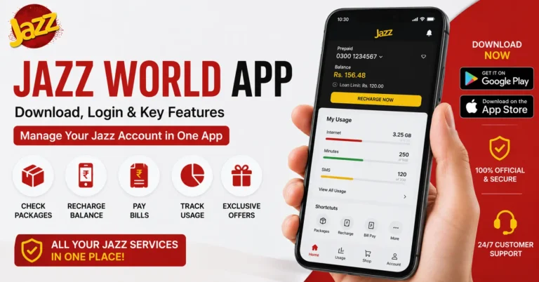 Jazz World App (MyJazz) Download & Login Guide 2026