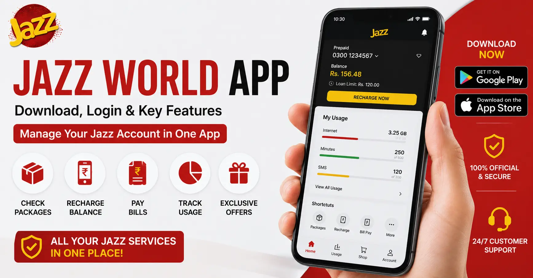 Jazz World App (MyJazz) Download & Login Guide 2026