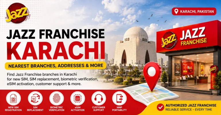 Jazz Franchise Karachi – Nearest Branches & Addresses