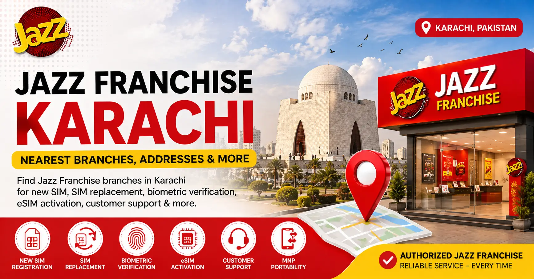 Jazz Franchise Karachi – Nearest Branches & Addresses