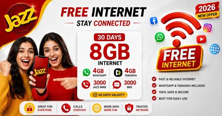 Jazz Free Internet Code 2026 – Latest Free MB Codes