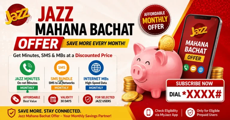 Jazz Mahana Bachat Offer 2026 – Code & Price