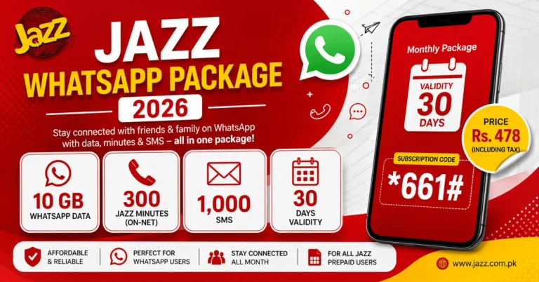 Jazz WhatsApp Package 2026 – Price & Code