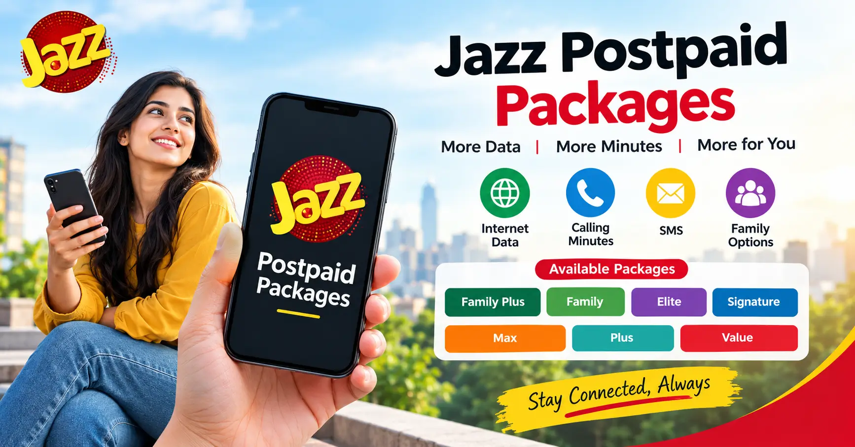 Jazz Postpaid Packages 2026 – Price, Data, Minutes & SMS