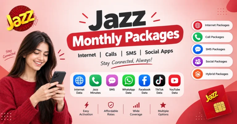 Jazz Monthly Packages 2026 – Call, SMS & Internet Bundles